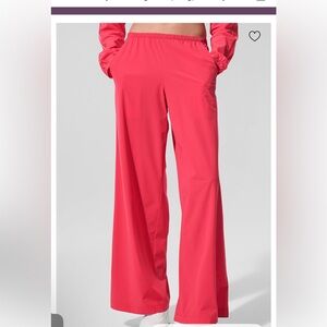Alo Yoga Breezy Wide Leg Pants - Candy Red